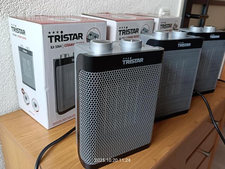 3 keer Tristar elektrisch kacheltje met keramisch element, Huis en Inrichting, Kachels, Zo goed als nieuw, Vrijstaand, Overige soorten