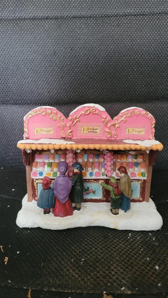 kerstdorp snoepkraam, Diversen, Kerst, Gebruikt, Ophalen of Verzenden