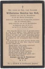 Wilhelmina H. ten Holt 1838 Vierakker + 1913 Vierakker, 74 j, Verzenden