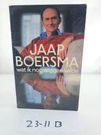 Jaap Boersma - Wat ik nog zeggen wilde, Ophalen of Verzenden, Gelezen, Jaap Boersma, Politiek