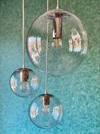 Vintage 70’s RAAK Teardrop Compositie Hanglamp: Ø 35,25,18CM, Ophalen of Verzenden, Gebruikt, Glas, Mid Century Modern