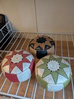 Poef, Huis en Inrichting, Banken | Voetenbanken en Poefen, Ophalen, Minder dan 50 cm, Klassiek, Rond