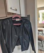 Sandro leren jas maat 36/38, Ophalen of Verzenden, Zo goed als nieuw, Maat 36 (S), Zwart