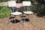 Brocante - Serie Vintage Formica-stoelen!, Huis en Inrichting, Stoelen, Vijf, Zes of meer stoelen, Gebruikt, Vintage, Metaal