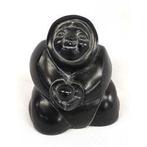 Boma Canada Black Natural Resin Composite Inuit Eskimo, Ophalen of Verzenden