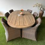 Wicker tuinset – Houten tafel met 6 stoelen – GRATIS Bezorgd, Tuin en Terras, Tuinsets en Loungesets, Gebruikt, Verzenden, ., .