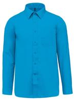 Overhemd Heren TURQUOISE (LOT 3), Ophalen, Zo goed als nieuw, Overige kleuren, Overige halswijdtes
