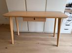 IKEA LISABO Bureau, essenfineer, 118x45 cm, Huis en Inrichting, Bureaus, Ophalen, Gebruikt, Bureau