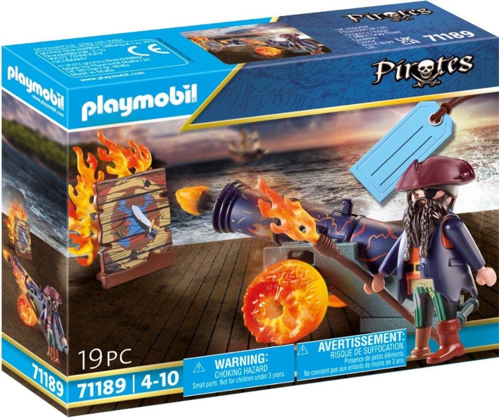 Playmobil: 71189 Piraat met kanon, ., Nieuw, Ophalen of Verzenden, .