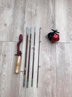 vintage reishengel + molen zie foto’s en omschrijving, Watersport en Boten, Ophalen of Verzenden, Gebruikt, Molen