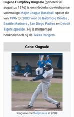 Gesigneerde Eugene Kingsale Honkbalknuppel, Verzamelen, Ophalen of Verzenden, Gebruikt, Buitenlandse clubs, Spel