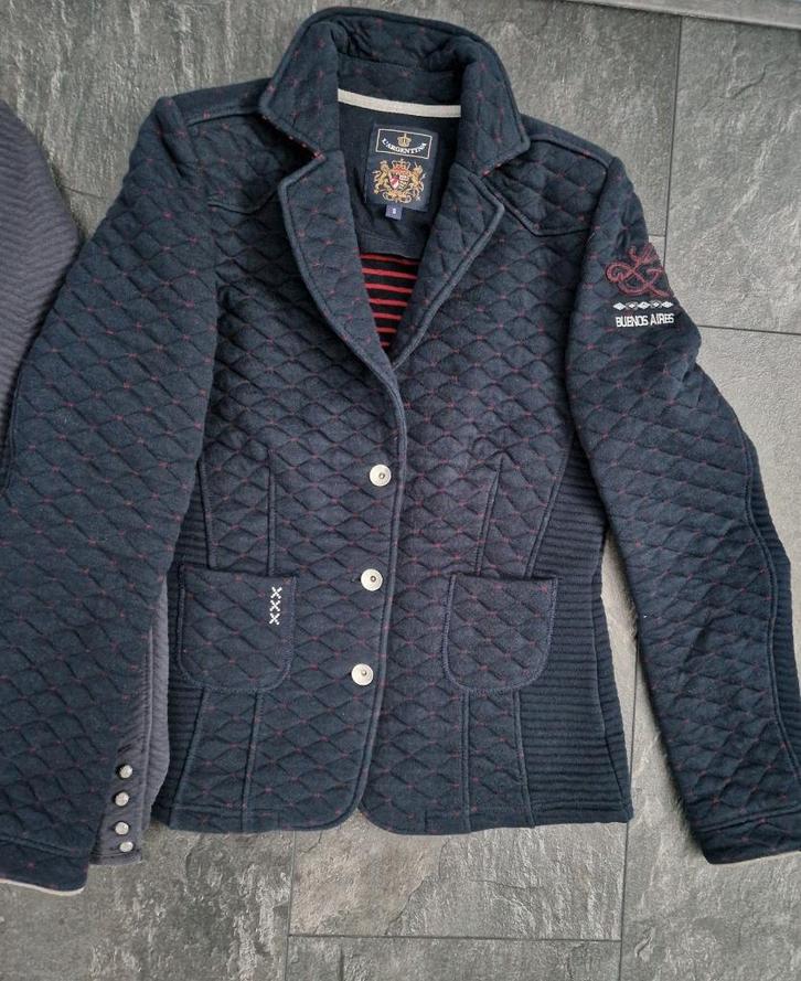 L'Argentina vestje / jasje maat S Donkerblauw, Kleding | Dames, Truien en Vesten, Zo goed als nieuw, Maat 36 (S), Blauw, Ophalen of Verzenden