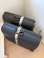 2 Koffers - Hard Kunststof met Slot, Gebruikt, Hard kunststof, 45 tot 55 cm, Slot