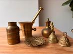 Vintage messing decoratie set, Ophalen of Verzenden