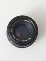 Minolta MD 50mm lens - Klassieker!, Ophalen of Verzenden, Gebruikt, Standaardlens