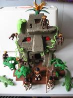 playmobil jungle ruine met valhek en extra dieren, Ophalen of Verzenden, Zo goed als nieuw