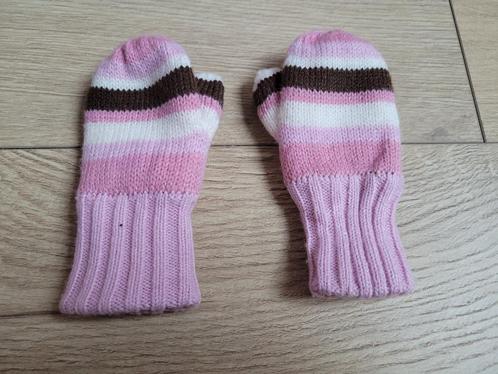 H&M roze gestreepte gebreide wantjes maat 62/68 ~ SM2700, Kinderen en Baby's, Babykleding | Mutsen, Sjaals en Wanten, Zo goed als nieuw