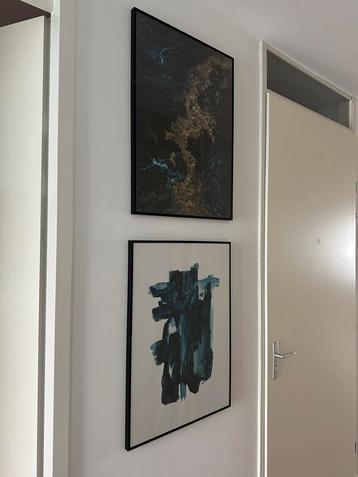 Desenio schilderijen 70x50 donkerblauw/zwart beschikbaar voor biedingen