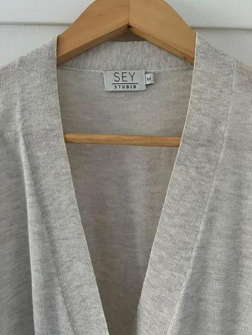 Vest Sey Studio, maat M / L, licht grijs melange beschikbaar voor biedingen