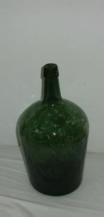 antieke groene fles 38 cm ., Ophalen of Verzenden