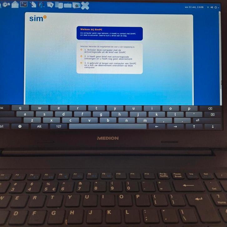 Medion SIM pc voor senioren, Computers en Software, Overige Computers en Software, Gebruikt, Ophalen
