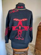 Vintage wollen trui met uniek design, Kleding | Dames, Truien en Vesten, Ophalen of Verzenden, Zo goed als nieuw