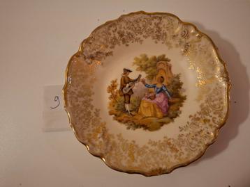 Limoges porseleinen bord en asbak beschikbaar voor biedingen