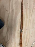 Houten Schede Mes / Jachtmes - Handgemaakt Decoratief, Ophalen