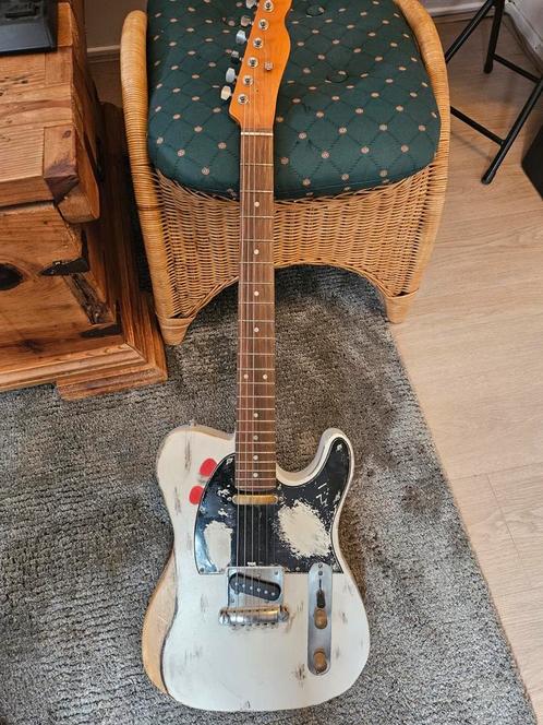 Zelfbouw Telecaster Rick Parfitt, Muziek en Instrumenten, Snaarinstrumenten | Gitaren | Elektrisch, Zo goed als nieuw, Fender