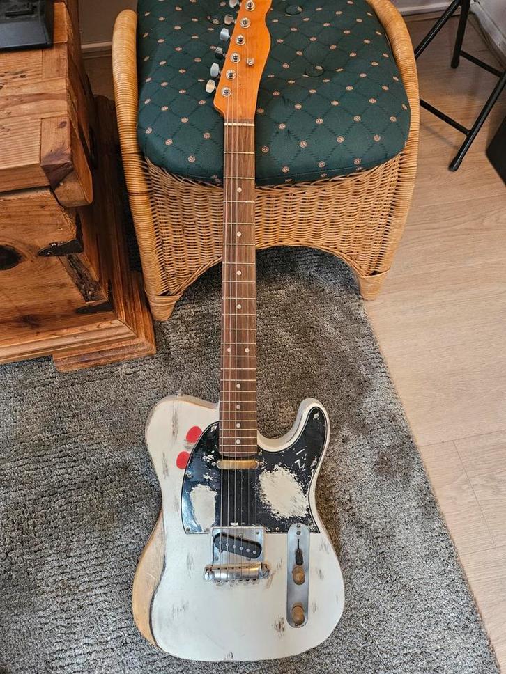 Zelfbouw Telecaster Rick Parfitt, Muziek en Instrumenten, Snaarinstrumenten | Gitaren | Elektrisch, Zo goed als nieuw, Fender
