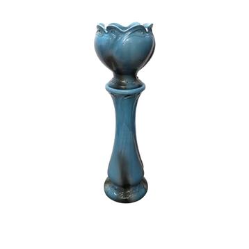 Art Nouveau keramieken bloempot op zuil, begin 1900 beschikbaar voor biedingen