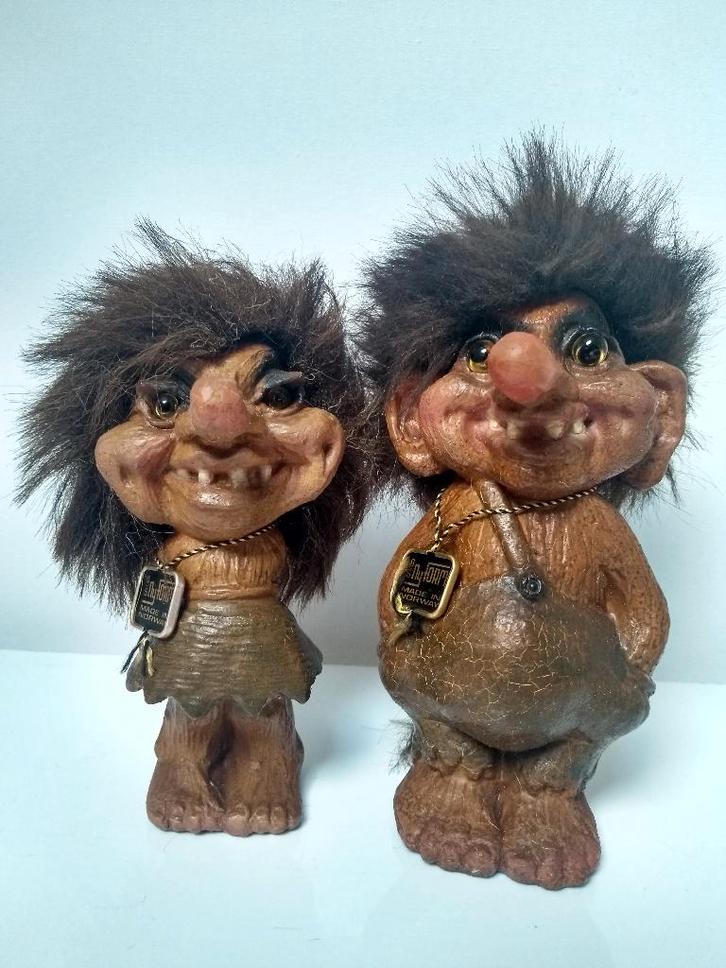 vintage Nyform trollen 115 en 118, Verzamelen, Beelden en Beeldjes, Gebruikt, Fantasy, Ophalen of Verzenden