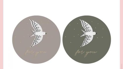 Sluitstickers Birds for you - 2 stuks, Hobby en Vrije tijd, Stickers en Plaatjes, Nieuw, Verzenden