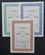 Rigtersbleek v/h G.J. Van Heek & Zonen - Enschede 1963  3x, Verzenden, 1950 tot 1970, Aandeel