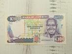 Zambia 100 kwacha 1991 UNC, Postzegels en Munten, Bankbiljetten | Afrika, Ophalen of Verzenden, Zambia