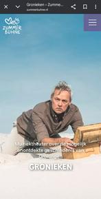 Zummerbuhne Gronieken 23 augustus, Tickets en Kaartjes, Theater | Toneel, Dans en Opera, Twee personen, Augustus