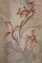 Lap gordijnstof ca 110 x 105 cm stof met bloemen - restant, Hobby en Vrije tijd, Stoffen en Lappen, Overige materialen, Nieuw