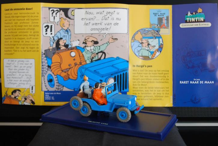 Kuifje auto No. 1 De Jeep uit "Raket naar de maan", Hobby en Vrije tijd, Modelauto's | 1:43, Zo goed als nieuw, Auto, Overige merken