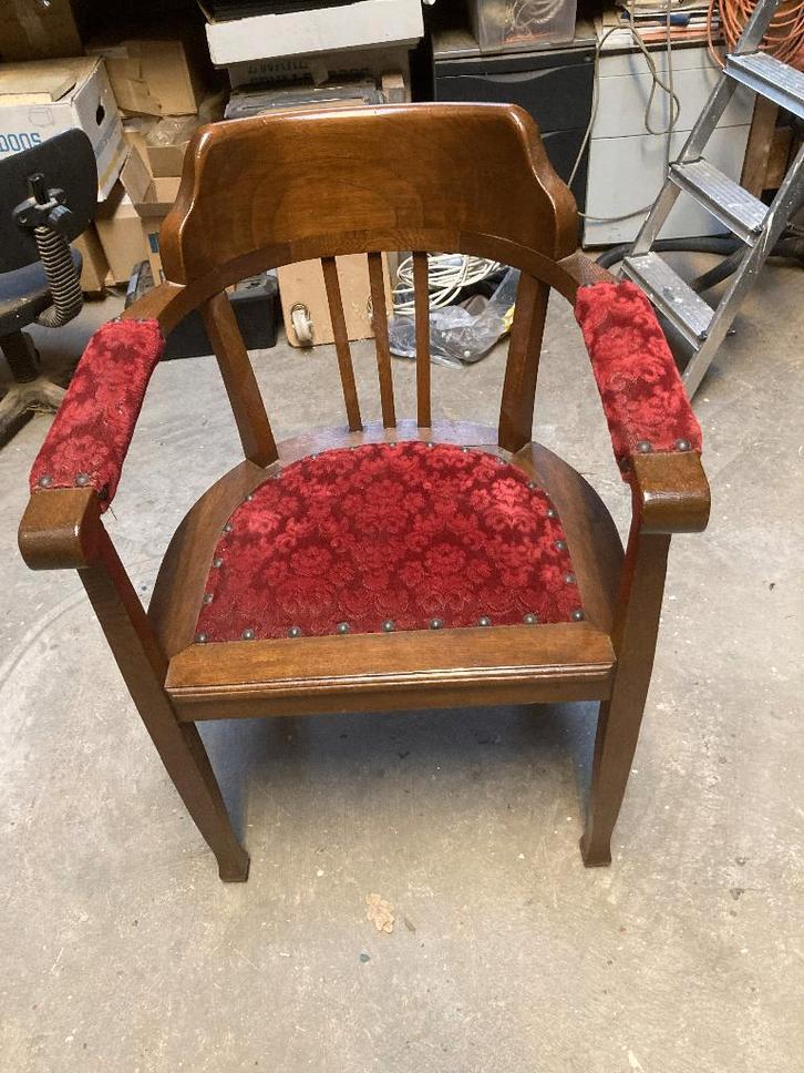 antieke bureaustoel, Antiek en Kunst, Antiek | Meubels | Stoelen en Banken, Ophalen