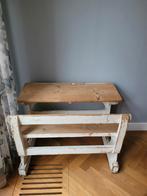 Schoolbankje vintage, Ophalen, Gebruikt, Bureau