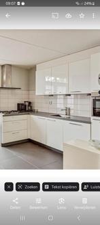 Keuken hoogglans, Huis en Inrichting, Keuken | Complete keukens, Ophalen, Gebruikt, Wit, Hoekkeuken