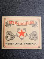 Lucifer paketiket Ster-Lucifers 78x64mm, Verzamelen, Ophalen of Verzenden, Gebruikt