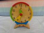 houten speelgoed klok om te leren klok kijken, Ophalen of Verzenden, Gebruikt