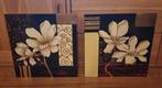 2 prachtige schilderijtjes 30x30 cm, Antiek en Kunst, Ophalen of Verzenden