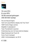 Apple MacBook Air 13” 2025, Computers en Software, Apple Macbooks, 256 GB, Qwerty, 13 inch, Nieuw