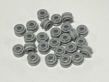 Partij 25x nieuwe Lego lichtgrijze wielen D. x 8mm beschikbaar voor biedingen