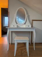 IKEA Kaptafel met spiegel en glasplaat, Ophalen, Gebruikt, 100 tot 150 cm, 50 tot 100 cm