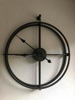 Zwarte wandklok / klok LW Collection, Ophalen, Zo goed als nieuw, Analoog, Wandklok