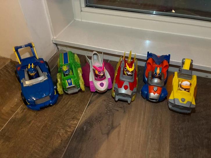 Paw Patrol Mighty Pups set, Kinderen en Baby's, Speelgoed | Speelgoedvoertuigen, Zo goed als nieuw, Ophalen of Verzenden