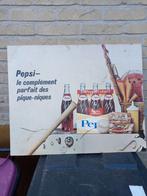 Oud pepsi cola bord, Verzamelen, Merken en Reclamevoorwerpen, Reclamebord, Vo, Gebruikt, Vo